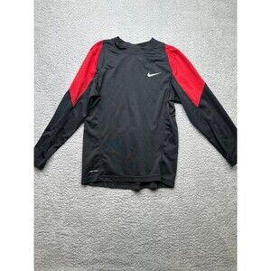 Nike Dri fit youth sz small red/black long sleeve
